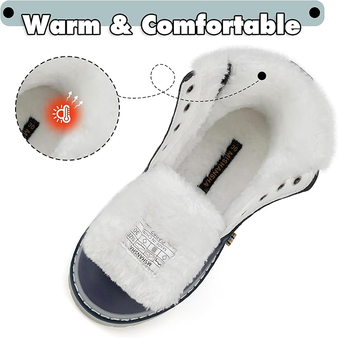 Ghete de iarna  pentru copii, impermeabile, usoare, albastre 34 [5]