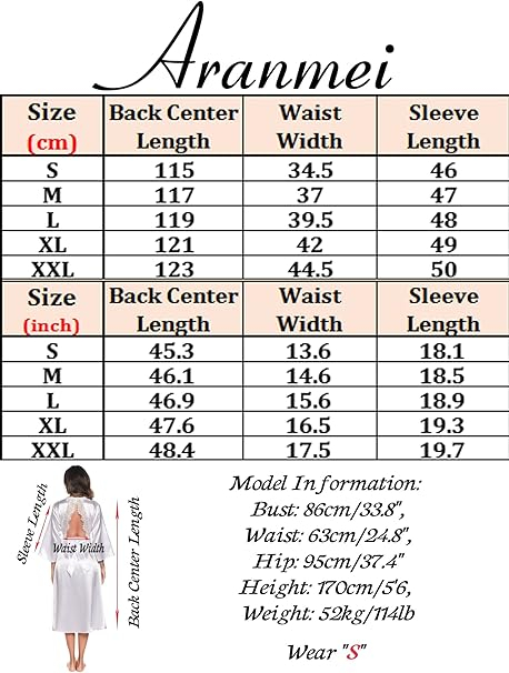 Halat de baie din satin pentru femei, albastru XL [7]