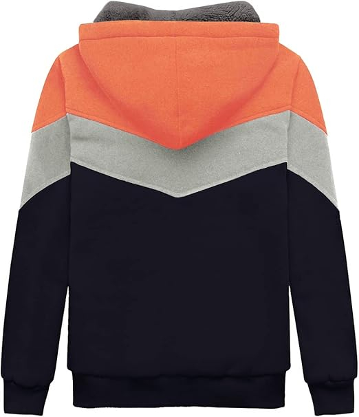 Hanorac lejer, gros, captusit, cu gluga, fermoar si buzunare pentru baieti 10-12 ANI [5]