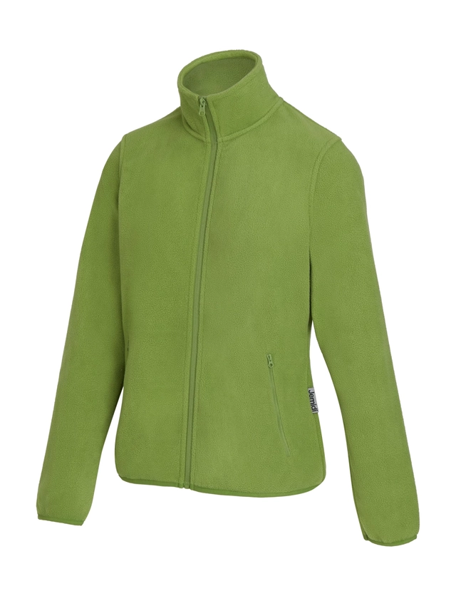 Hanorac din fleece pentru femei, maneca lunga, fermoar la gat, guler ridicat,verde L [4]