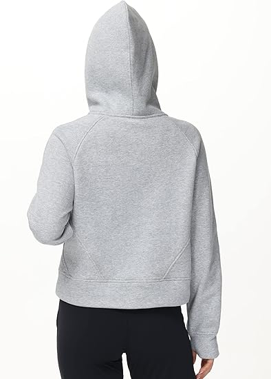 Hanorac sport de dama cu fermoar 1/2, gluga si buzunar S [7]