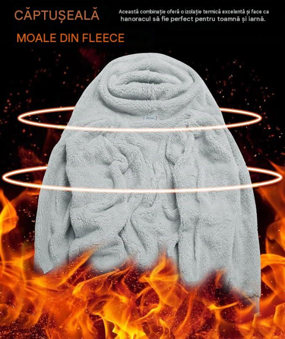 Hanorac Bărbați Igeekwell, cu Fermoar, Glugă și Căptușeală Fleece, de Iarnă, 3XL [4]