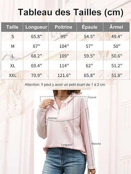 Hanorac sport cu gluga, de dama, subtire, bej XL [6]