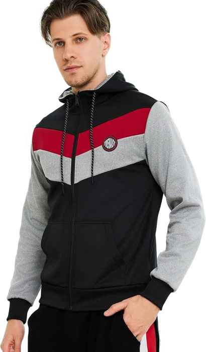 Hanorac sport lejer,respirabil, cu gluga si buzunare , 3 nuante 2XL [4]