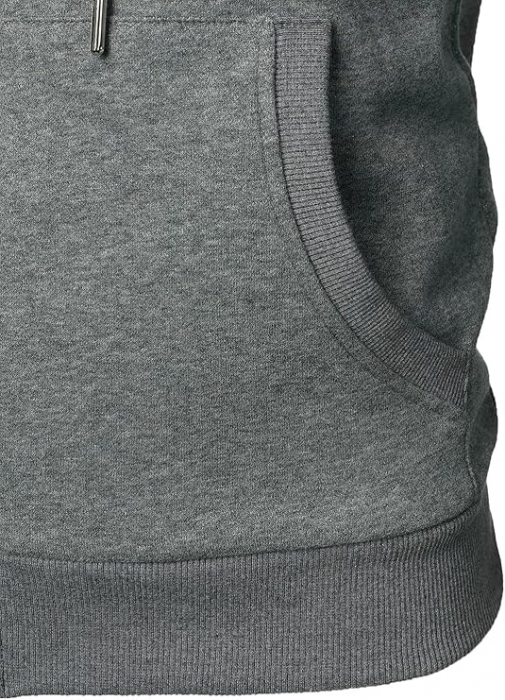 Hanorac unisex lejer, cu gluga si buzunare Gri S [6]