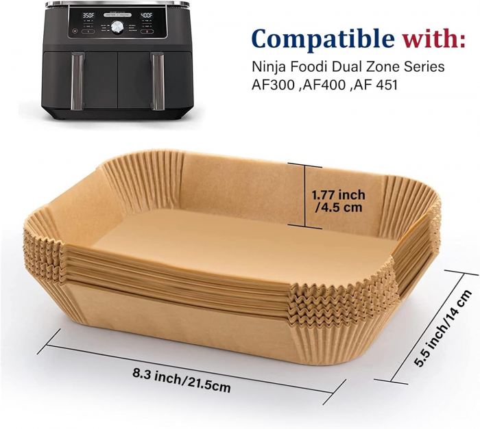 Hartie de copt pentru airfryer 14-22 cm 125 bucati [5]
