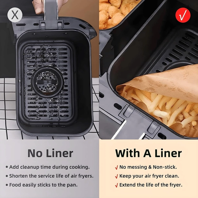 Hartie de copt pentru airfryer 14-20 cm 100 bucati [3]