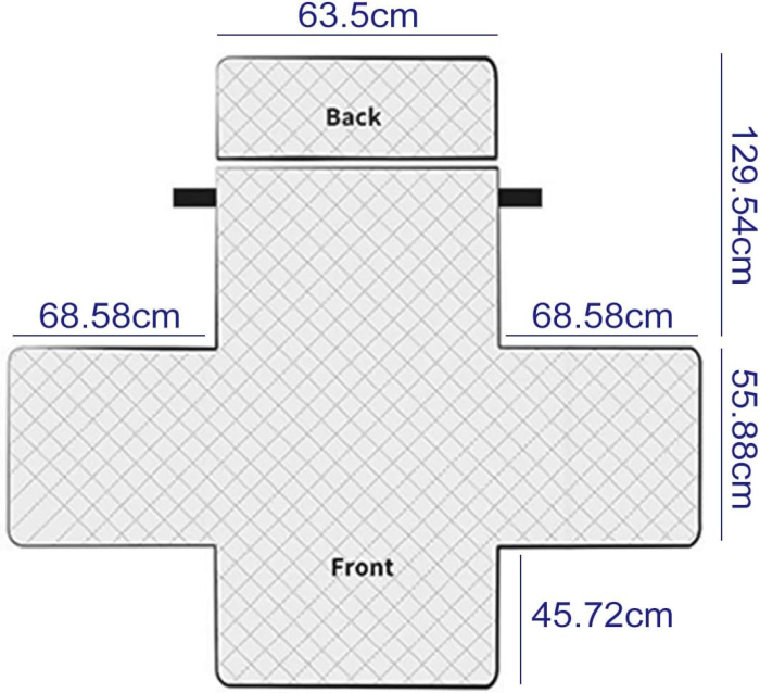 Husa crem pentru fotoliu, cu protectie cotiere, moale, lavabila, 68.6x63,5x55.9 cm [6]