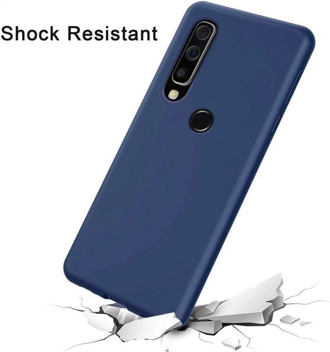 Husa compatibila cu Huawei P30 Pro, anti-soc, subtire, elstica, Albastru [7]