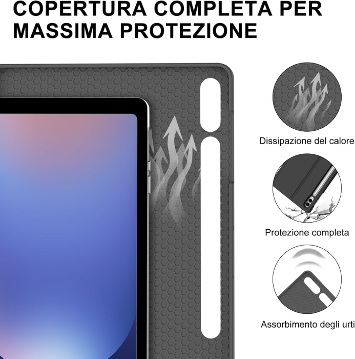 Husa cu tastatura, cu Bluetooth, cu touchpad compatibila cu Samsung Galaxy Tab S10 Plus/S9 FE Plus/S9 Plus [8]