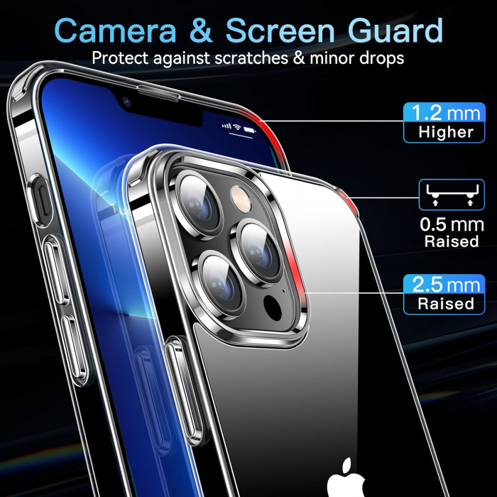 Husa compatibila cu iPhone 13 Pro, anti-soc, subtire, elastica, Transparenta [4]