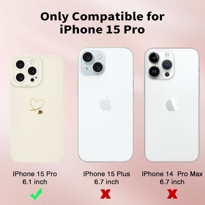 Husa compatibila cu iPhone 15 Pro, anti-soc, subtire, elastica, Alba [6]