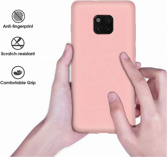 Husa compatibila cu Huawei Mate 20 Pro, anti-soc, subtire, elstica, Roz [6]