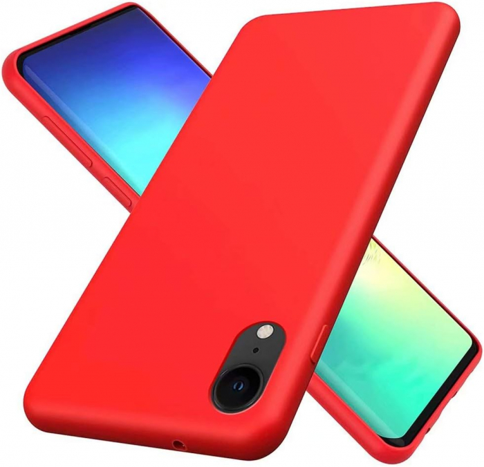 Husa compatibila cu Iphone XR, anti-soc, subtire, elstica, Rosu [1]