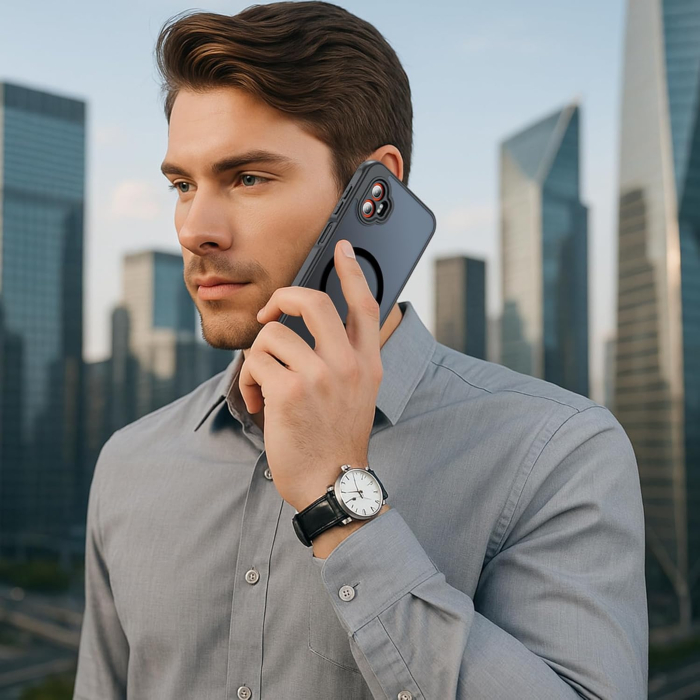 Husa compatibila cu Samsung Galaxy XCover 7 Pro, rezistentă la șocuri, antizgârieturi, mată, translucidă, neagra [7]