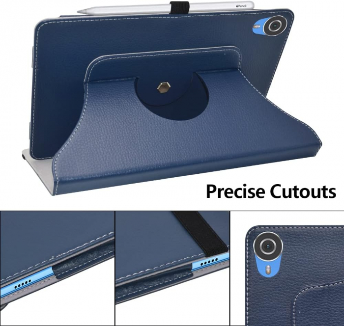 Husa compatibila cu Teclast P25T Case, ApoloMedia EP103A Case 10", PU albastra [6]