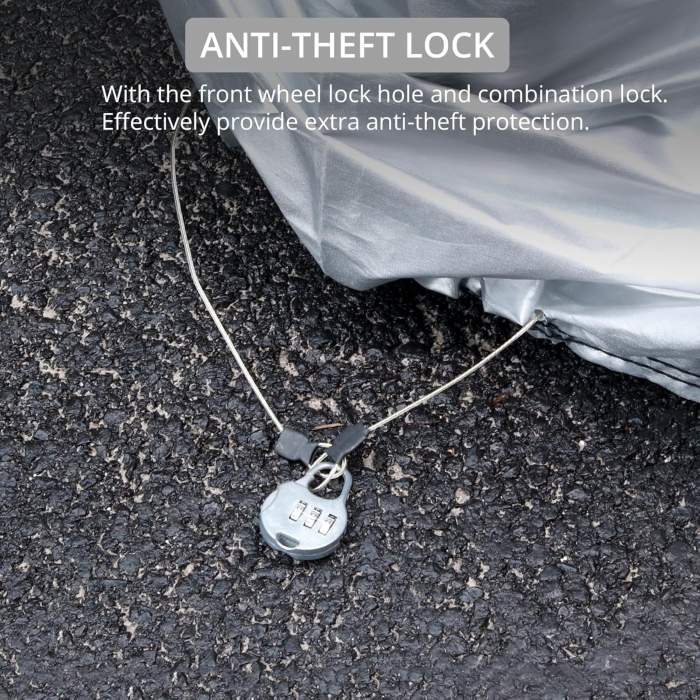 Husa protectie motocicleta, moped, bicicleta din material Oxford 245 x 105 x 125 cm [7]