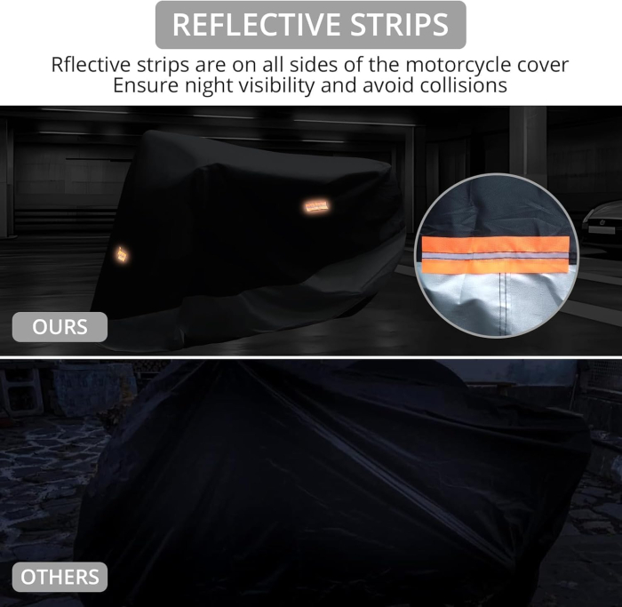 Husa protectie motocicleta, moped, bicicleta din material Oxford 245 x 105 x 125 cm [8]