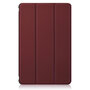 Husă Samsung Galaxy Tab A8 10.5 inch 2021 (SM-X200/X205/X207), subțire, cu suport pliabil, pentru trezire/somn automat (Roșu) [2]