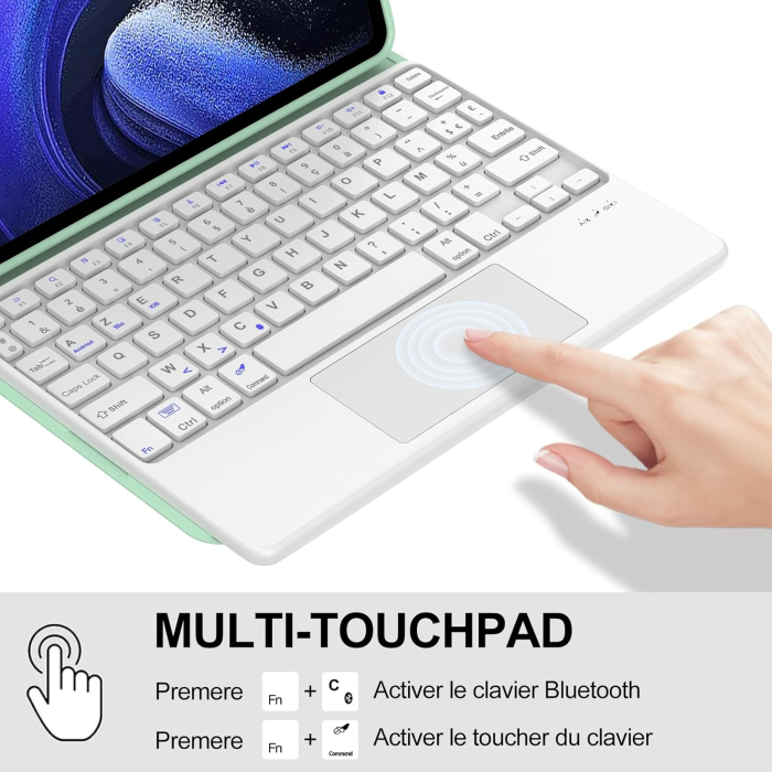 Husă si tastatură compatibil cu Xiaomi Pad 6/6 Pro 11-inch 2023 verde [5]