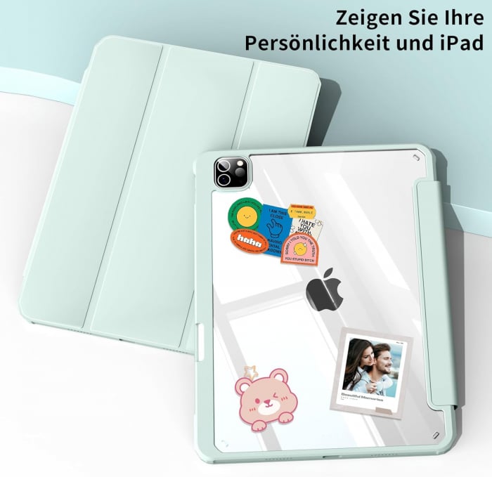 Husa tableta iPad Air 11 a 4-a/a 3-a/a 2-a generație (2022/2021/2020 cu Auto Sleep Wake Verde deschis [5]