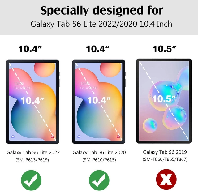 Husă tableta Samsung Galaxy Tab S6 Lite 2022/2020 Model de 10,4 inchi (SM-P610/P613/P615/P619) cu suport pentru stilou [2]