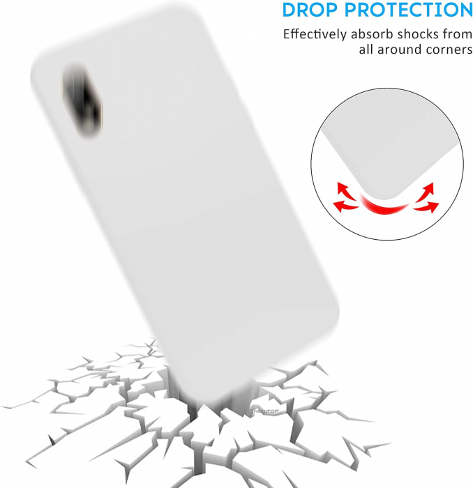 Husa telefon pentru Huawei Y5 2019 TPU Soft Gel, Alba [6]