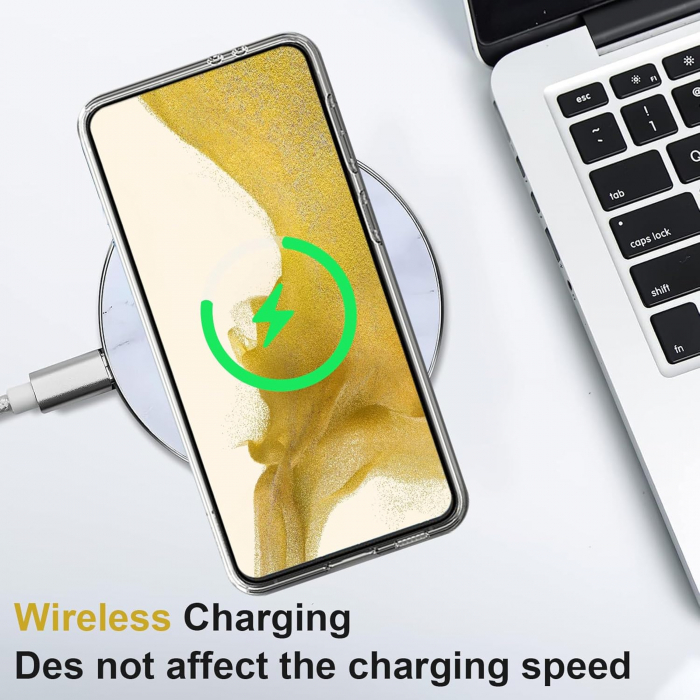 Husa telefon pentru Samsung Galaxy S22 5G, transparenta, silicon TPU moale, rezistent la șoc [7]