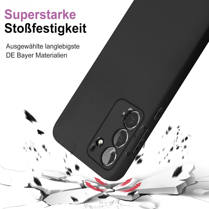 Husa telefon pentru Samsung Galaxy S23 5G, neagra, silicon TPU moale, rezistent la șoc [4]