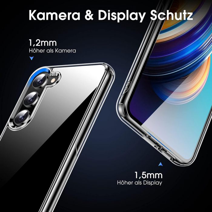 Husa telefon pentru Samsung Galaxy S23 6.1, transparenta, silicon TPU moale, rezistent la șoc [4]