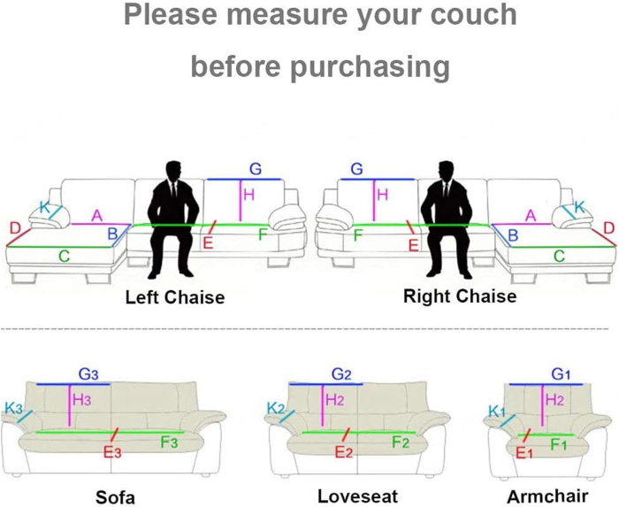 Husa universala alba anti-alunecare, protector de canapea cu textura groasa 90x120 cm [7]