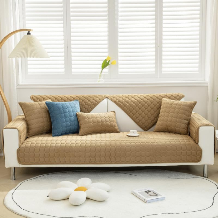 Husa universală anti-alunecare, protector de canapea solid cu textura groasă 70x180 cm [6]