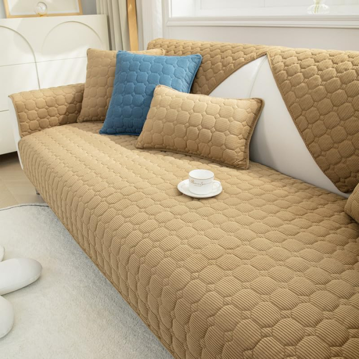 Husa universală anti-alunecare, protector de canapea solid cu textura groasă 70x180 cm [7]