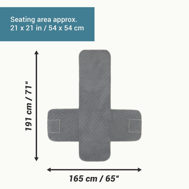 Husa reversibila pentru fotoliu, cu protectie cotiere, moale, lavabila [5]