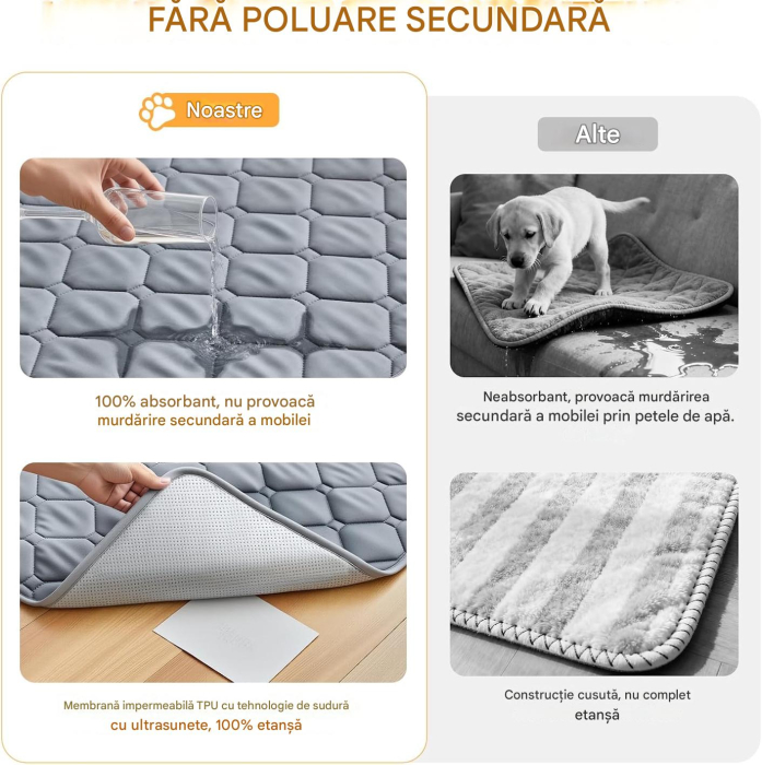 Husa universala gri impermeabila, lavabilă pentru canapea, pat & mașină, 137x208 cm [4]