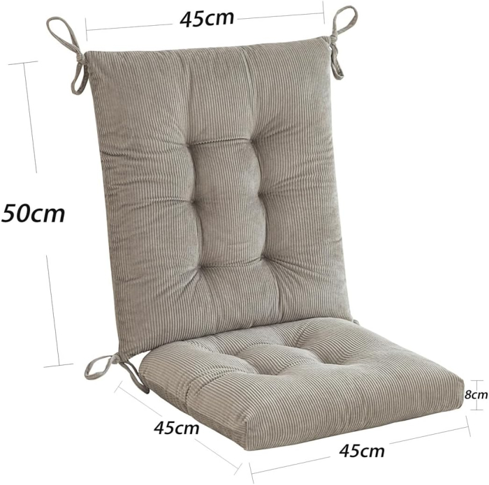 Perini pentru scaune, din catifea, cu burete gros, acopera sezut si spatar, set pentru 2 scaune [6]