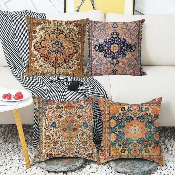 Huse pentru perini ornamentale 45x45 cm set 4 buc [2]