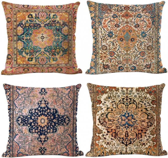 Huse pentru perini ornamentale 45x45 cm set 4 buc [1]