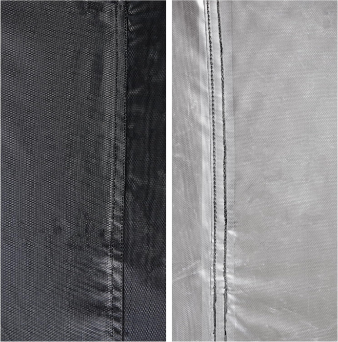 Huse pentru mobilier de grădină din material Oxford 420D, impermeabile, rezistente la UV, rezistentă la rupere 125 x 125 x 72 cm - negru [4]