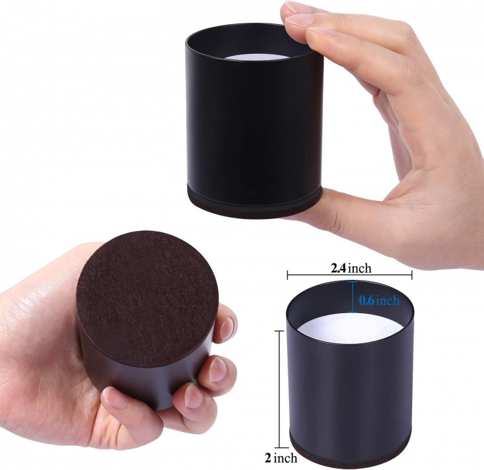 Inaltatoare de mobilier din otel carbon, inaltime 7 cm, latime 6 cm-set 4 bucati [2]