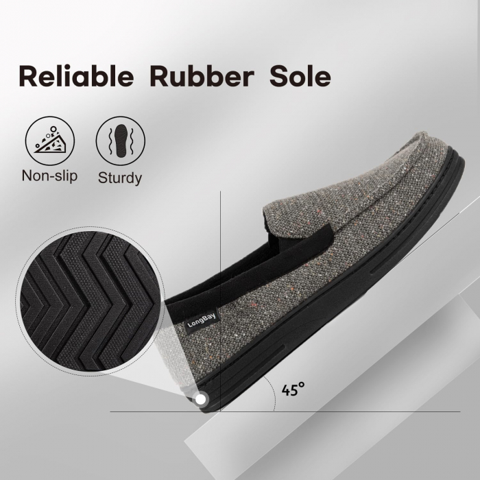 Incaltaminte lejera pentru barbati pentru casa, curte, gri, marimea 45 [4]