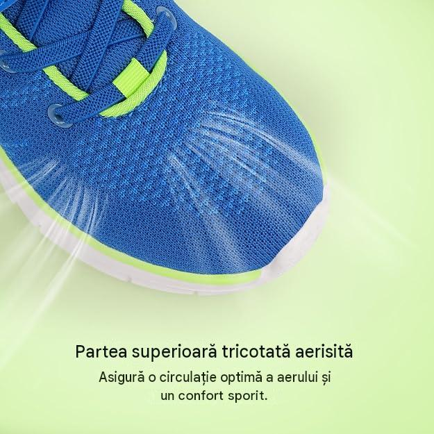 Incaltaminte sport copii, adidasi respirabili, antiderapanti, albastri 33 [6]