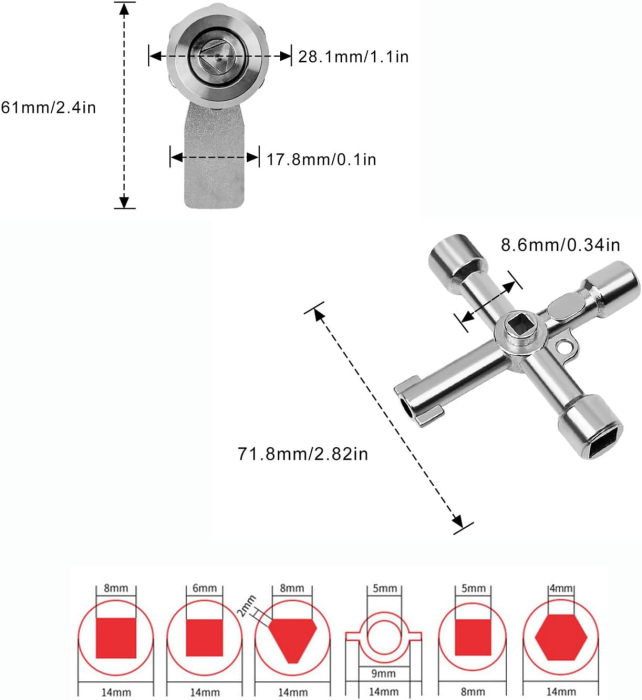 Incuietoare metalica pentru cutie postala, tablou electric, dulao metalic [2]