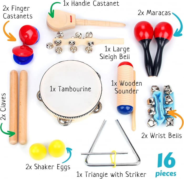 Instrumente muzicale interactive pentru copii, 16 bucati [5]