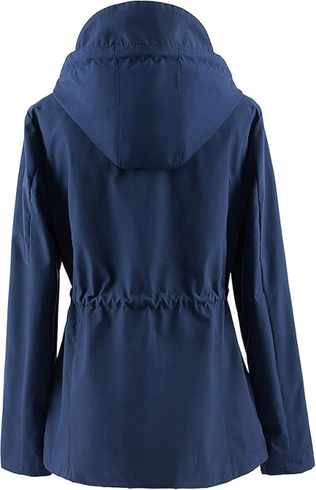 Jacheta eleganta pentru femei, protectie ploaie si vant, XS albastru [3]