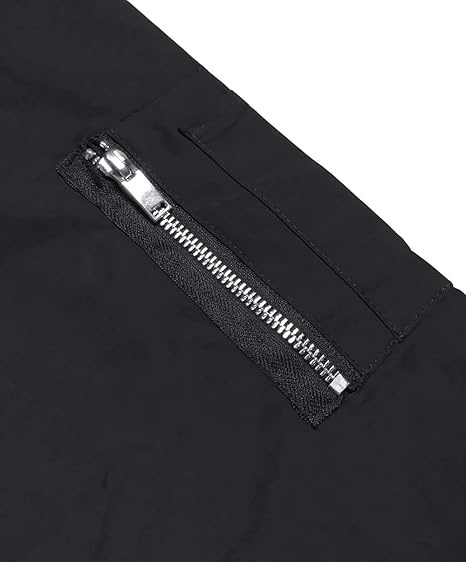 Jachetă neagra casual de vara pentru bărbați, Slim Windproof  S [7]