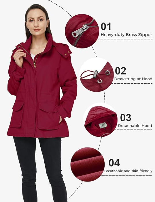 Jacheta usoara de primavara pentru femei, respirabila, Rosie M [6]