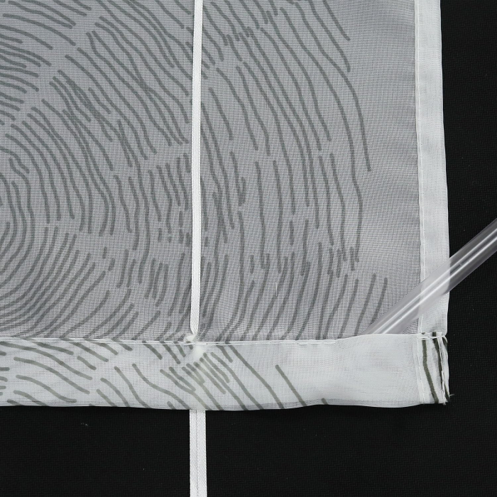 Jaluzea romană voile cu imprimeu cercuri transparentă cu bucle – Albastru 80x150cm [5]
