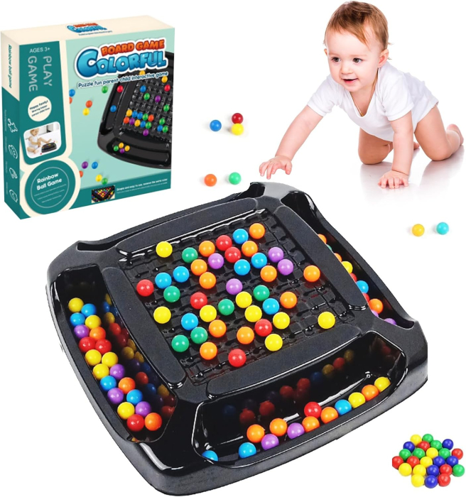 Joc de strategie pentru 2 persoane cu 80 de bile multicolore [1]