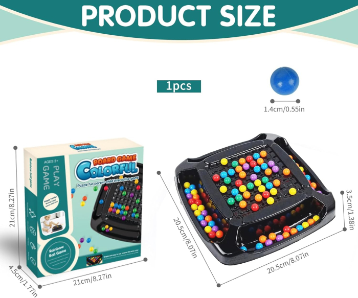 Joc de strategie pentru 2 persoane cu 80 de bile multicolore [2]